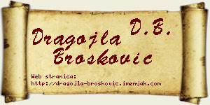 Dragojla Brošković vizit kartica